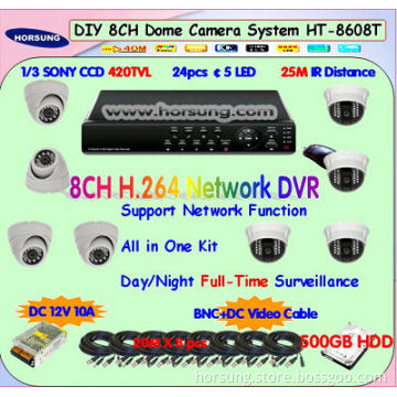 8CH CCTV Camera and DVR Systems HT-8608T